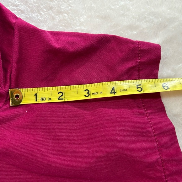 LOFT Vibrant Pink 100% Cotton Zippered Women's Bermuda Shorts Size 4 - Picture 4 of 7